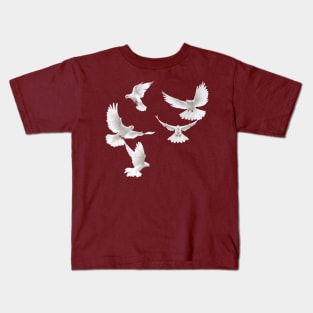 Bird white dove Kids T-Shirt